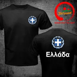 Homens camisetas Grécia Camiseta Homens País Bandeira Tshirt Hip Hop Streetwear Socceres Jersey Futebolista T-shirt Nação Bandeira Grega Hellas GR SA Tees