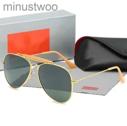 Occhiali da sole da uomo Rao Baa Occhiali da sole classici di marca retrò di lusso Rayban Ron Occhiali da sole con montatura in metallo Occhiali da sole Donna Aj 3025-1 con scatola Cool RTER