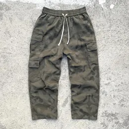 Herrenhose Frog Drift Vintage-Kleidung Mode Streetwear Hochwertige lässige Camouflage-Overalls Lange Cargohose für Männer Unisex