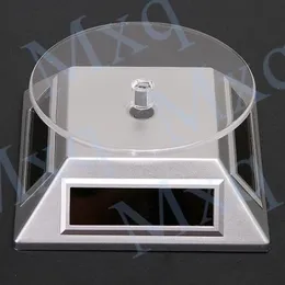 Plataforma de exposição de joias, suporte de exibição solar rotativo automático, placa giratória para relógio móvel mp4, joias v207v