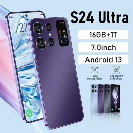 S24 Ultra 스마트 폰 잠금 해제 휴대폰 Android 14 5G Celular 휴대폰 6.8 인치 512GB S 24 휴대 전화