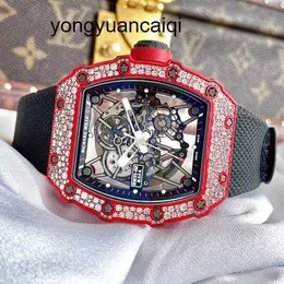 Brand Watch Tactical Wristwatch RM Wrist Watch Rm35-02 Original Snowflake Diamond Red Fashion Leisure Sports Machinery