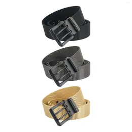 Cintos Duráveis Cinto de Nylon Cintura Ajustável Respirável Cintura Webbing Confortável Homens para Correr Dança Festa Caça Cosplay