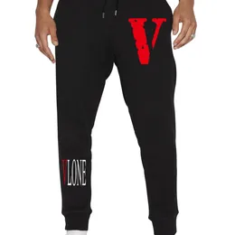 vlone 팬츠 스웨트 팬츠 트랙 슈트 조그 스포츠웨어 트랙복 남성 조깅하는 브랜드 캐주얼 피트니스 여성 바닥 스키니 바지 블랙 그레이 체육관 조깅 트랙 바지