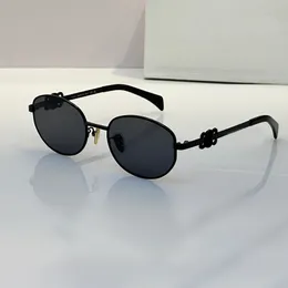 CL-Sonnenbrille für Damen, große quadratische Sonnenbrille, Metallrahmen, hochwertige Boutique-Luxusbrille, Herren-Designer-Brillenrahmen, UV400-Designer-Sonnenbrille