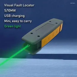 광섬유 장비 2024 5MW 10MW VFL 시각적 결함 로케이터 리 탑승 가능한 녹색 레이저 펜 FTTH 케이블 테스트 조명