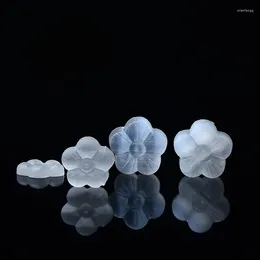 Decorative Figurines 1PC Natural Crystal Selenite Flowers White Gypsum Carved Ornaments Reiki Mineral Specimens Healing Stone Home Decor DIY