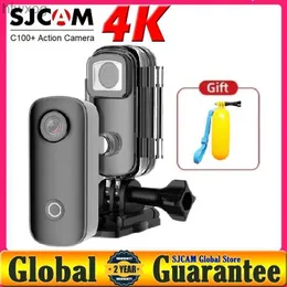 Sports Action Video Cameras SJCAM 4K Action Camera C100 Plus Mini Thumb Camera 4K30FPS H.265 12MP 2.4G WiFi 30M Waterproof C100+ Action Sports DV Cameras YQ240129