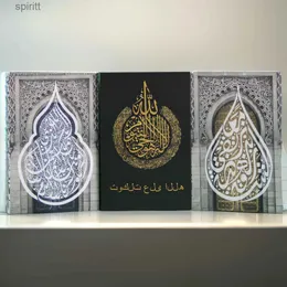 Other Table Decoration Accessories Islamic Muslim Mecca Kaaba Mosque Fake Books Coffee Arab Minaret Faux Decorative Book Storage Box Home Decor YQ240129