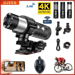 Spor Eylem Video Kameralar 4K Sırpma Anti-Shake Action Camera Uygulama Kontrolü Su geçirmez Bisiklet Motosiklet Kask Kamera Spor DV Kablosuz Wifi Video Kaydedici Dash Cam YQ240129