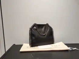 Designer Falabella väska liten tygväska kvinna metalliska shoppingväskor kvinnor handväska vegetarisk borstad läder axelväska