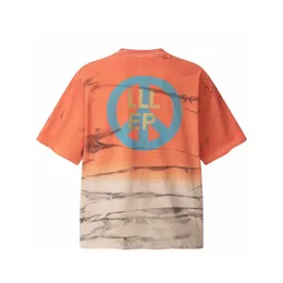 USA Designer Holiday Beach Artist TIE DYE غسلت Tee Skatboard Tirt Summer Summer Fashion Men Women Tshirt 24SS 0129