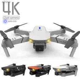 Drohnen Neue E88Pro RC Drone 4K Professinal mit 1080P Weitwinkel HD Kamera Faltbare RC Hubschrauber WIFI FPV höhe Halten Geschenk Spielzeug YQ240129