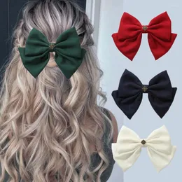 Regenmäntel, weiche, einfarbige Schleife, Haarspange, große Größe, Vintage-Bowknot-Haarspangen, modisches Temperament, Haarnadel, Kopfbedeckung, Zubehör