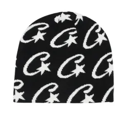 Cappello da uomo Street Punk Ornamenti hip-hop negli anni '90 Cappello di lana lavorato a maglia caldo Cappello da uomo Beanie Cappello di lana Y2k 240123