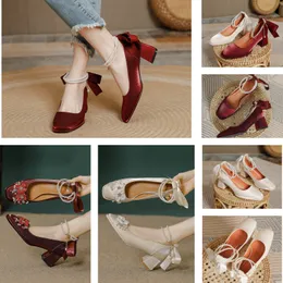 Slingback Pumps Shoes Shiletto Heels Sandals Women Luxury Designer Dress Square Pointed Toe المسائية