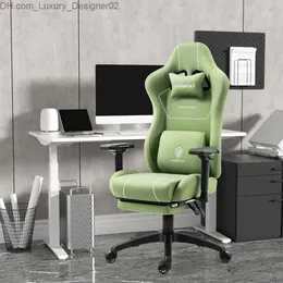 Other Furniture Office Chairs Comfortable Reclining Game Office Chair 300lbs for Adult and Teen Gamingchair Green Computer Armchair Gaming Gamer Q240129