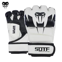 SOTF white MMA Venomous snake Multicolor Boxing gloves MMA gloves Tiger Muay Thai muay thai boxing fight glove Sanda pads box 240125