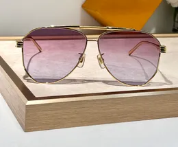 Pilot Nightlight Sunglasses Gold Metal/Purple Gradient Mens Women Shades Sonnenbrille Shades Sunnies Gafas de sol UV400 Eyewear with Box