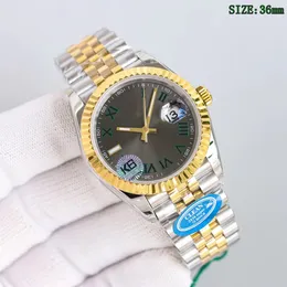 2024 Top Clean Factory Fashion 36mm Golden Watches Automatic Mechanical Designer Log Watch 904L Stains Stains Steel Men Wistwatches Water Proof