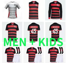 2024 2025 Flamengo camisas de futebol 24 25 Flamenco casa Camisa de futebol Vidal de Arrascaeta Gabriel B PEDRO DIEGO GERSON GABI LORRAN PULGAR camisa de futebol masculino kit infantil