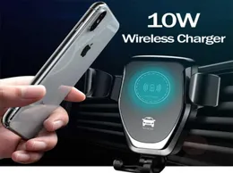 Supporto per telefono con supporto per presa d'aria per caricabatteria da auto veloce wireless da 10 W per iPhone XS Max Samsung S9 Xiaomi MIX 2S Huawei Mate 20 Pro 20 RS3498608