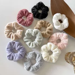 Neue Herbst- und Winter-Stirnbänder, süßes Damen-Plüsch-Dickdarm-Schlaufenseil, Teddy-JK-Haarschmuck, koreanisches Versions-Stirnband