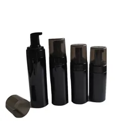 100ml 120m 150ml 200ml Empty Mousse Foam Bottle Black Liquid Soap Dispenser Pump Bottles Refillable Hand Shampoo Castile Amdid