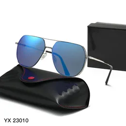 Sonnenbrillen, klassische Marken-Retro-Sonnenbrillen, Luxus-Designer-Brillen, Strahlen, Metallrahmen, Designer-Sonnenbrillen, Verbote, Damenbänder, 23010 mit Box, Glaslinsen
