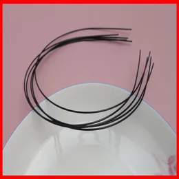 20 Stück schwarze 1–2 mm dicke Haar-Stirnbänder aus glattem Metalldraht in Blei und Nickel, Schnäppchen für Bulk241z