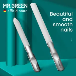 MR.GREEN Lime per unghie a doppia faccia in acciaio inossidabile manicure pedicure governare per strumenti professionali per la cura delle unghie delle dita dei piedi 240119