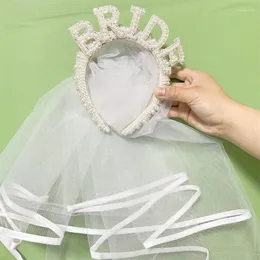 Decorazione per feste Matrimonio Sposa futura Fascia per velo Addio al nubilato Addio al nubilato Cena di prova di fidanzamento