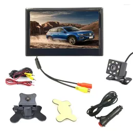 Inch Car Monitor TFT LCD Color Screen Baksiktkamera Säker parkering Vändning Bakrevisningsstöd