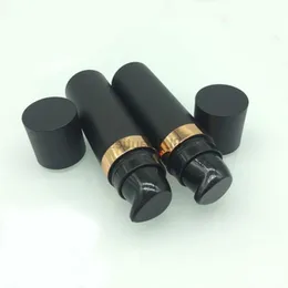 100 st 15 ml matt svart kosmetisk luftfria flaskor Plastbehandling Pump Lotionbehållare med svarta lock BKKVQ