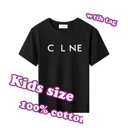 T-shirts pojke tjejkläder märke tshirts för barn lyxdesigner barn t skjortor cel designers babykläder barn passar tryckt stuga otrfy