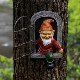Garden Gnome Ornaments Dwarf Resin Crafts Garden Ornaments Statue Decorations Outdoor Crafts Ornaments plant stand window box wind chime