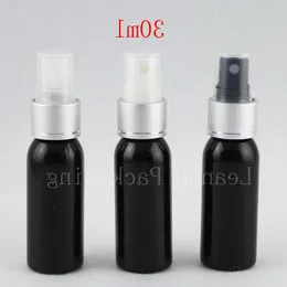 30ml x 50空の黒いミストスプレープラスチボトルミニスプレートラベルボトル用補充可能なコンテナボトル香料ティンcknou