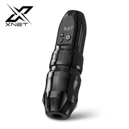 Xnet Titan 2024 Trådlös tatueringsmaskin Rotary Pen med extra 38mm Grip Coreless Motor Digital LCD -skärm för Artist Body 240126