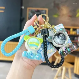 سلاسل المفاتيح اللطيفة Jelly Dream Bear Bearchain Charm Doll Fendant for Women Bag Car Key Ring Explive Accessories Kids Girl Girl