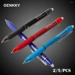 2/5/PCS Genkky 젤 펜 온도 제어 지우기 가능한 x -8810/0.5 mm 봄 작성 문구