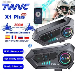 Walkie Talkie Y10-2XMotorcycle Helmet Headset Motorcycle Intercom 2 Rider Talk At The Same Time Waterproof Interphone Full Duplex With DSP CVC YQ240130