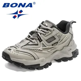 BONA Designers Anti slip and wearresistant Classics Running Shoes Athletic Sport Men Outdoor Sneakers Lightweigh 240126