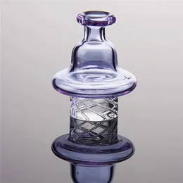 Cyclone Riptide Carb Cap Spinning smoke Glass Caps For 25mm flat top bangers with air hole Terp Pearl Quartz Banger Nail