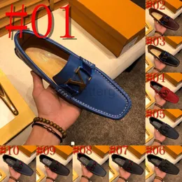 2024 Nuovi uomini di alta qualità Mocassini firmati Scarpe Blu Rosso Nero Mocassini Morbida vera pelle Festa formale Casual Matrimonio Slip-on Scarpe eleganti di lusso italiane Taglia 38 ~ 47