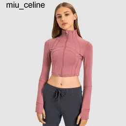 Novo 2024ss Mulheres Yoga Outfits L-08 Cropped Workout Sport Fashion Brand Casaco Fitness JacketS Sport Quick Dry Activewear Womens Yoga Roupas Hoodie