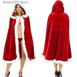 Ballo a tema costume Natale per bambini adulti Childrens Red Sexy Maglo Europeo e American Boutique Cloaks Abbigliamento Q240130 s