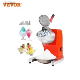 Ice Crushers Shavers VeVor 300W Ice Crushers Machine220lbs/ H Electric Snow Cone Maker w/ 4 Bladesseless Steel Rakad Ice Machine w/ Cover Bowl YQ240130