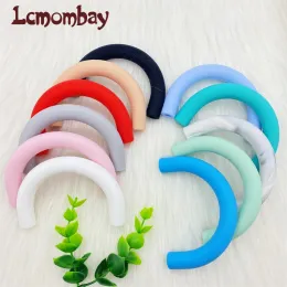 Necklace 10/20/50PCS Silicone U Tube Pendant Teether Beads DIY Toy Sensory Jewelry Pacifier Chain