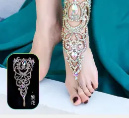 Rings 1pcs/lot Dance Belly Dance Foot Rhinestone Ring Women Belly Dancing Performance Jewelry Foot Decoration