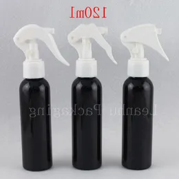 120 ml x 40 garrafas de gatilho de spray de plástico preto vazias 120cc garrafa de contêiner de maquiagem DIY com bomba de gatilho de spray 4oz FWSCC